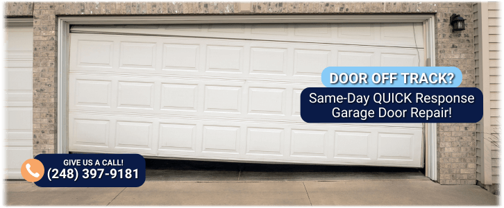 Garage Door Off Track In White Lake